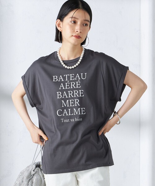 SHIPS for women / シップスウィメン ローズペトール 半袖 プリント TEE SHIPS tシャツ ローズペトール 半袖 プリント TEE レディース