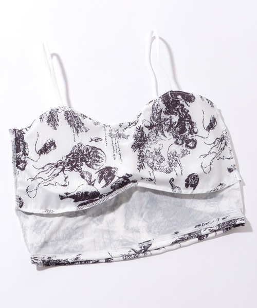 Lace Ladies(レースレディース)の「シーデザイン ハートネック カップ付き ギャザー キャミソール(キャミソール・レディース・ブルー/ブラック/ホワイト・FREE)」の20枚目の写真