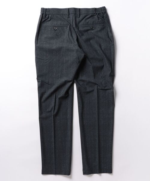 TAKA-Q（タカキュー）の「タカキュー TechCool ノータックビジネスパンツ チェック紺(セットアップ可能)（スーツパンツ・メンズ・ネイビー・X-LARGE/S/MEDIUM/LARGE/3L）」の2枚目の写真