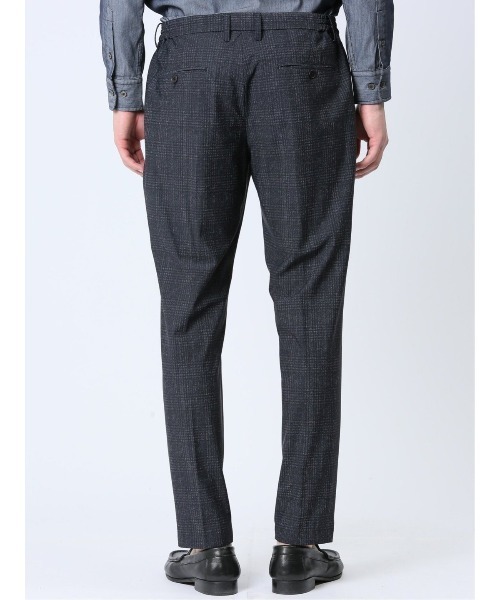 TAKA-Q（タカキュー）の「タカキュー TechCool ノータックビジネスパンツ チェック紺(セットアップ可能)（スーツパンツ・メンズ・ネイビー・X-LARGE/S/MEDIUM/LARGE/3L）」の9枚目の写真