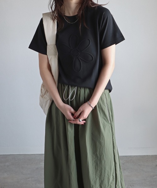 ami ハリ ロコ エンホス クルネック Tシャツ UTS027726M 725 AMI PARIS (アミパリス) エンボスロゴ クルーネック 半袖 T