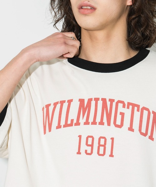 WEGO（ウィゴー）の「WEGO/グラフィックリンガーBIG T（Tシャツ/カットソー・メンズ・ライトグレー/ホワイト/オフホワイト・LARGE/MEDIUM）」の19枚目の写真