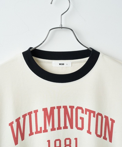 WEGO（ウィゴー）の「WEGO/グラフィックリンガーBIG T（Tシャツ/カットソー・メンズ・ライトグレー/ホワイト/オフホワイト・LARGE/MEDIUM）」の12枚目の写真