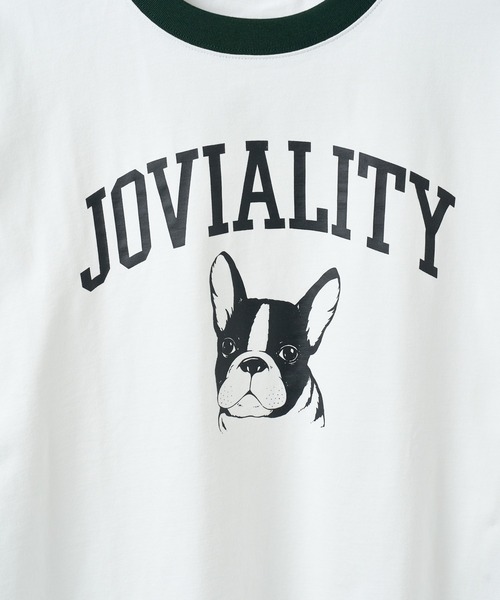 WEGO（ウィゴー）の「WEGO/グラフィックリンガーBIG T（Tシャツ/カットソー・メンズ・ライトグレー/ホワイト/オフホワイト・LARGE/MEDIUM）」の6枚目の写真