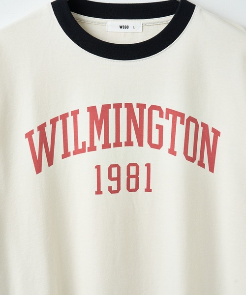 WEGO（ウィゴー）の「WEGO/グラフィックリンガーBIG T（Tシャツ/カットソー・メンズ・ライトグレー/ホワイト/オフホワイト・LARGE/MEDIUM）」の10枚目の写真