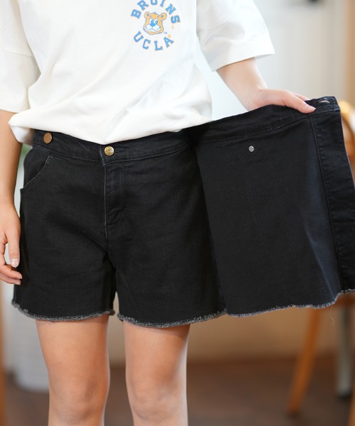 Lee（リー）の「Lee/リー キッズ ショーツ DNM LK2161 LK2161-183（その他パンツ・キッズ・ブラック・130cm/140cm/150cm）」の9枚目の写真