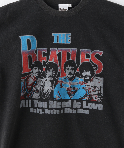 The Beatles レアTシャツ「All You Need Is Love」 Amazon | ビートルズ - All You Need Is Love レトロ フラワー T
