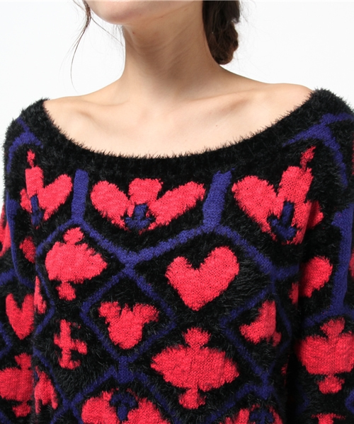 Desigual（デシグアル）の「「Desigual/デシグアル」カラフルもこもこニット（ニット/セーター・レディース・ネイビー/ブラック・SMALL/LARGE/X-LARGE/MEDIUM）」の10枚目の写真