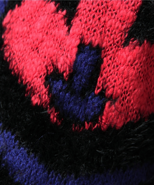 Desigual（デシグアル）の「「Desigual/デシグアル」カラフルもこもこニット（ニット/セーター・レディース・ネイビー/ブラック・SMALL/LARGE/X-LARGE/MEDIUM）」の6枚目の写真