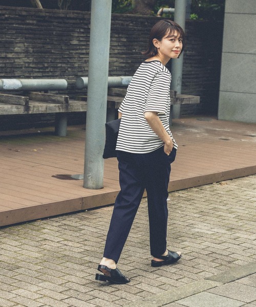 studio CLIP（スタディオクリップ）の「【イージーケア/接触冷感/部屋干し菌抑制】USAコットン選べるTシャツ（Tシャツ/カットソー・レディース・ブラック/オフホワイト/その他4/その他1/その他2/その他3/ベージュ/ライトグリーン/その他5/その他6・MEDIUM/LARGE）」の14枚目の写真