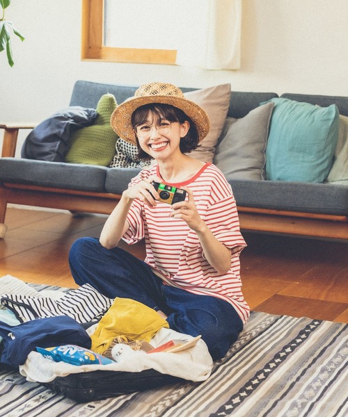 studio CLIP（スタディオクリップ）の「【イージーケア/接触冷感/部屋干し菌抑制】USAコットン選べるTシャツ（Tシャツ/カットソー・レディース・ブラック/オフホワイト/その他4/その他1/その他2/その他3/ベージュ/ライトグリーン/その他5/その他6・MEDIUM/LARGE）」の16枚目の写真