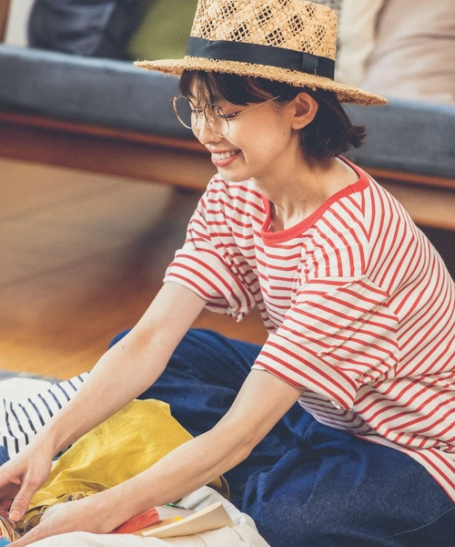 studio CLIP（スタディオクリップ）の「【イージーケア/接触冷感/部屋干し菌抑制】USAコットン選べるTシャツ（Tシャツ/カットソー・レディース・ブラック/オフホワイト/その他4/その他1/その他2/その他3/ベージュ/ライトグリーン/その他5/その他6・MEDIUM/LARGE）」の19枚目の写真