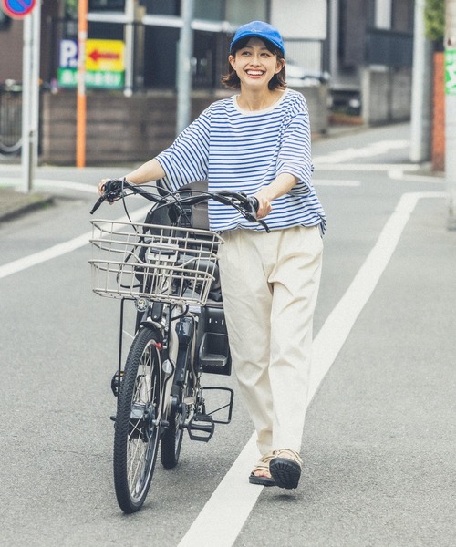 studio CLIP（スタディオクリップ）の「【イージーケア/接触冷感/部屋干し菌抑制】USAコットン選べるTシャツ（Tシャツ/カットソー・レディース・ブラック/オフホワイト/その他4/その他1/その他2/その他3/ベージュ/ライトグリーン/その他5/その他6・MEDIUM/LARGE）」の20枚目の写真