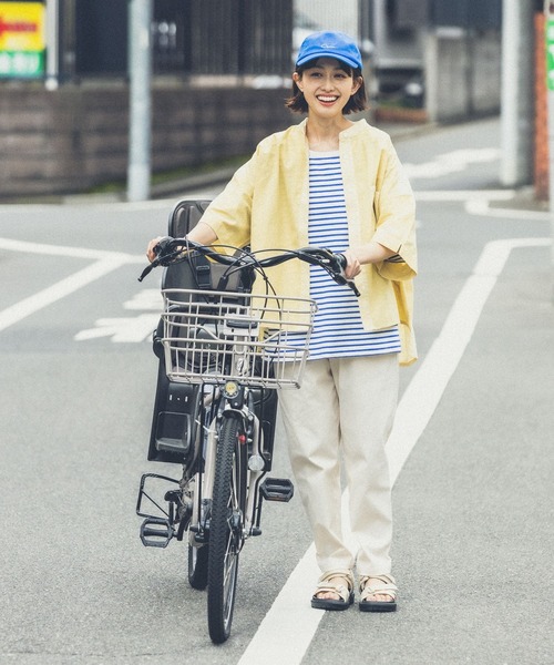 studio CLIP（スタディオクリップ）の「【イージーケア/接触冷感/部屋干し菌抑制】USAコットン選べるTシャツ（Tシャツ/カットソー・レディース・ブラック/オフホワイト/その他4/その他1/その他2/その他3/ベージュ/ライトグリーン/その他5/その他6・MEDIUM/LARGE）」の22枚目の写真