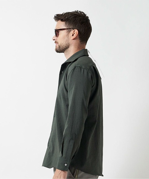 junhashimoto（ジュンハシモト）の「U.S.O.LINEN SHIRTS（シャツ/ブラウス・メンズ・カーキ/オレンジ/インディゴブルー/ミント/ホワイト/ブラック・2/3/4/5）」の11枚目の写真