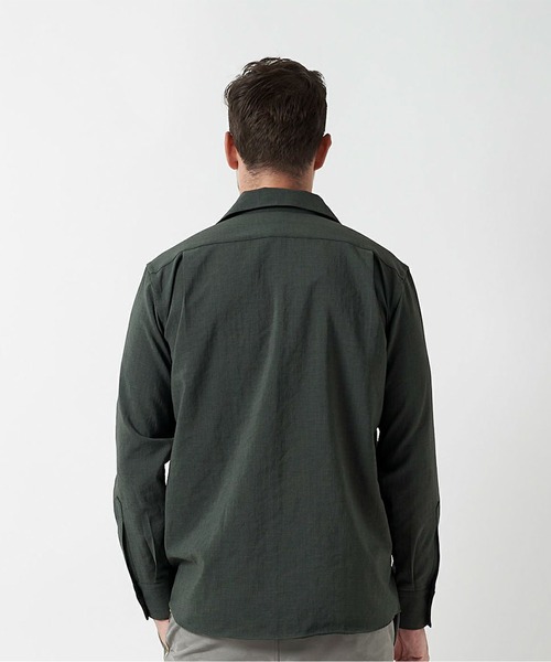 junhashimoto（ジュンハシモト）の「U.S.O.LINEN SHIRTS（シャツ/ブラウス・メンズ・カーキ/オレンジ/インディゴブルー/ミント/ホワイト/ブラック・2/3/4/5）」の12枚目の写真