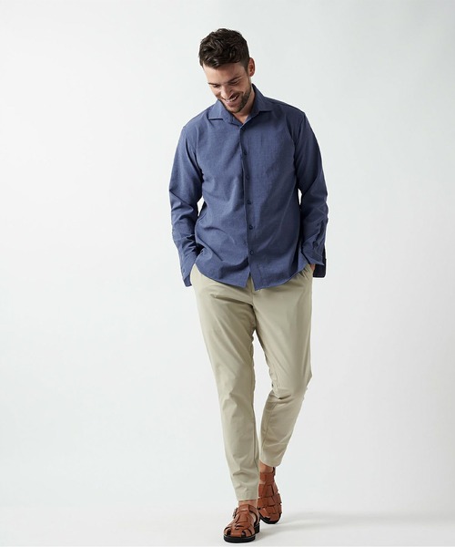 junhashimoto（ジュンハシモト）の「U.S.O.LINEN SHIRTS（シャツ/ブラウス・メンズ・カーキ/オレンジ/インディゴブルー/ミント/ホワイト/ブラック・2/3/4/5）」の21枚目の写真