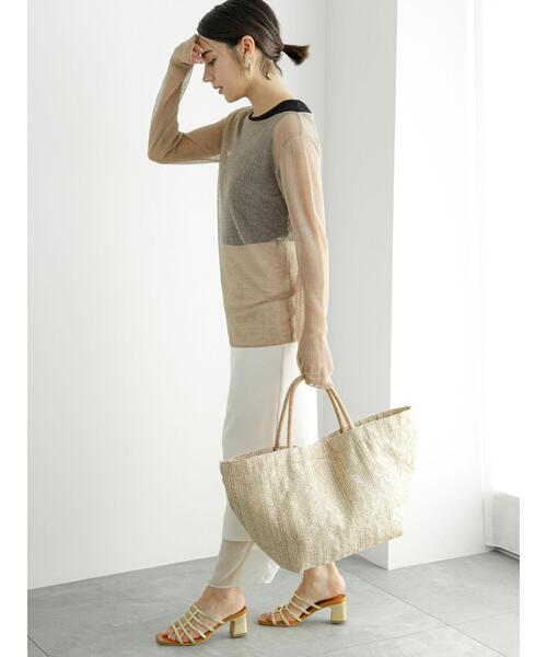 Te chichi（テチチ）の「雑材シート シップスタイルTOTE（ハンドバッグ・レディース・ベージュ/ブラック・F）」の16枚目の写真