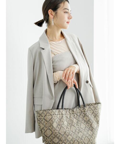 Te chichi（テチチ）の「雑材シート シップスタイルTOTE（ハンドバッグ・レディース・ベージュ/ブラック・F）」の15枚目の写真