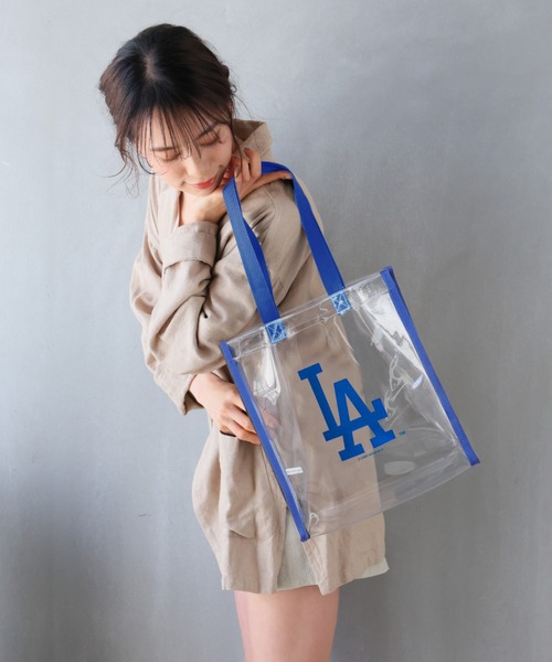 ロサンゼルス ドジャース トートバッグ クリアバッグ MLB公式
