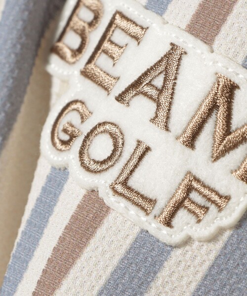 BEAMS GOLF（ビームスゴルフ）の「【UVカット/吸水速乾性】BEAMS GOLF PURPLE LABEL / マルチストライプ ポロシャツ（ポロシャツ・メンズ・サックスブルー/ベージュ・S/M/L/XL）」の13枚目の写真