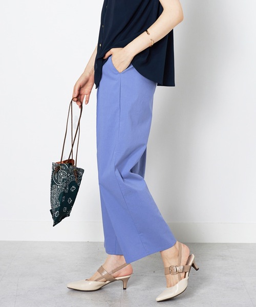 BELLUNA PLUS(ベルーナ)の「麻入りストレッチタックワイドパンツ60丈(その他パンツ・レディース・テラコッタ/ブラック/グレイッシュベージュ/ライラック・SMALL/MEDIUM/LARGE/X-LARGE)」の18枚目の写真