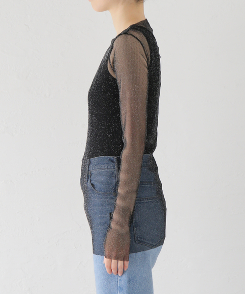 TanC TOKYO/タンクトウキョウ】SPARKLING TULLE LONGSLEEVE