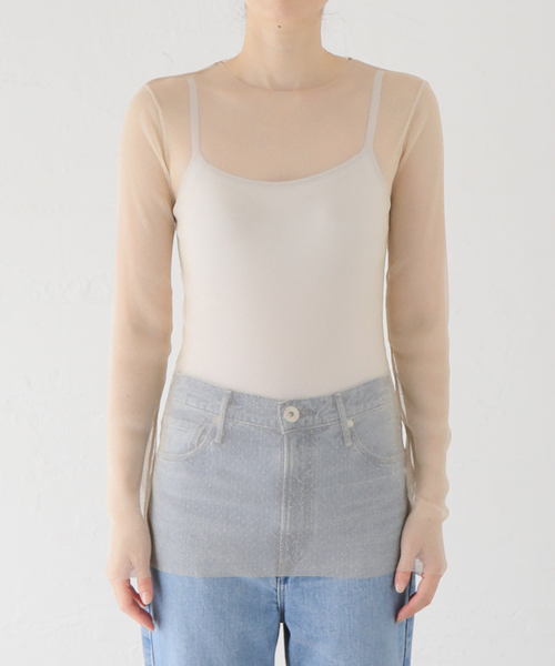 journal standard L'essage(ジャーナルスタンダードレサージュ)の「【TanC TOKYO/タンクトウキョウ】SPARKLING TULLE LONGSLEEVE:カットソー(Tシャツ/カットソー・レディース・ブラック/ベージュ・FREE)」の17枚目の写真