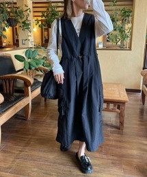 ISOOK | ドローコードジャンパースカート(yui select) / フレアワンピース 低身長向け カーゴスカート(ジャンパースカート)