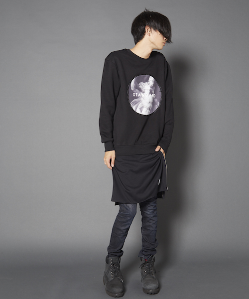 MYE-DO'（マイ・ドゥ）の「CS バンダナスカート（スカート・メンズ・ブラック・FREE）」の13枚目の写真