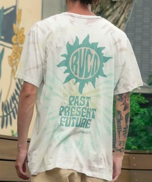 RVCA メンズ TIEDYE SUN STAMP Tシャツ 【2024年夏モデル】/ルーカ総柄タイダイ半袖Tシャツ
