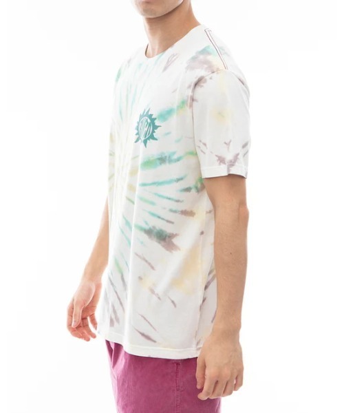 RVCA(ルーカ)の「RVCA メンズ TIEDYE SUN STAMP Tシャツ 【2024年夏モデル】/ルーカ総柄タイダイ半袖Tシャツ(Tシャツ/カットソー・メンズ・グリーン/マルチ/ブラック系その他・SMALL/MEDIUM/LARGE/X-LARGE)」の9枚目の写真