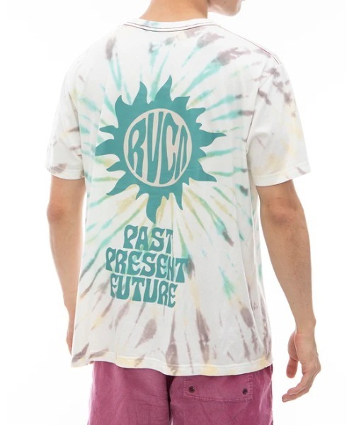 RVCA(ルーカ)の「RVCA メンズ TIEDYE SUN STAMP Tシャツ 【2024年夏モデル】/ルーカ総柄タイダイ半袖Tシャツ(Tシャツ/カットソー・メンズ・グリーン/マルチ/ブラック系その他・SMALL/MEDIUM/LARGE/X-LARGE)」の10枚目の写真