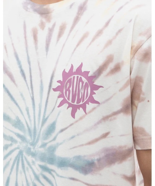 RVCA(ルーカ)の「RVCA メンズ TIEDYE SUN STAMP Tシャツ 【2024年夏モデル】/ルーカ総柄タイダイ半袖Tシャツ(Tシャツ/カットソー・メンズ・グリーン/マルチ/ブラック系その他・SMALL/MEDIUM/LARGE/X-LARGE)」の15枚目の写真