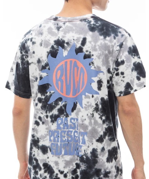 RVCA(ルーカ)の「RVCA メンズ TIEDYE SUN STAMP Tシャツ 【2024年夏モデル】/ルーカ総柄タイダイ半袖Tシャツ(Tシャツ/カットソー・メンズ・グリーン/マルチ/ブラック系その他・SMALL/MEDIUM/LARGE/X-LARGE)」の6枚目の写真