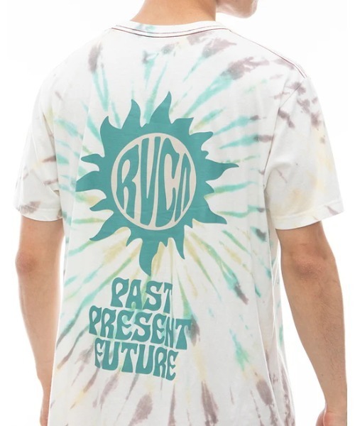 RVCA(ルーカ)の「RVCA メンズ TIEDYE SUN STAMP Tシャツ 【2024年夏モデル】/ルーカ総柄タイダイ半袖Tシャツ(Tシャツ/カットソー・メンズ・グリーン/マルチ/ブラック系その他・SMALL/MEDIUM/LARGE/X-LARGE)」の11枚目の写真