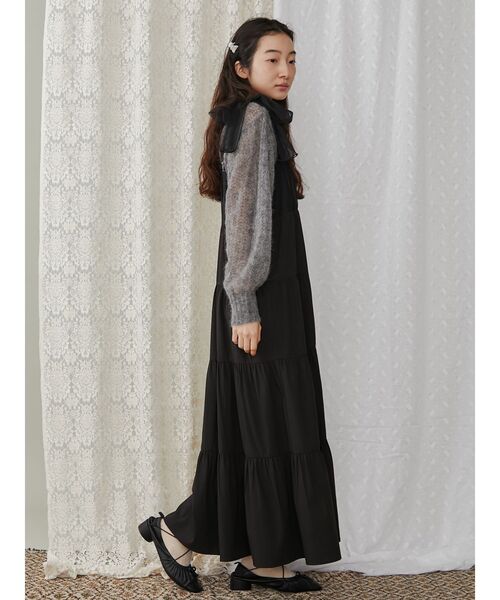 ワンピース&チュール&リボン（シェリーメイ） merry jenny（メリージェニー）の「チュールリボンキャミワンピース