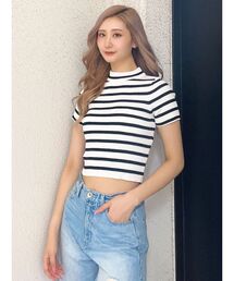 GYDA | ボトルネックリブニットトップス(ニット/セーター)