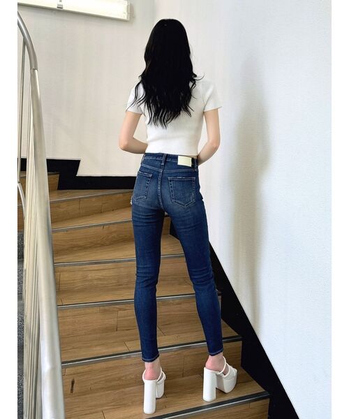 GYDA（ジェイダ）の「ボトルネックリブニットトップス（ニット/セーター・レディース・その他1/オフホワイト/ブラック・FREE）」の9枚目の写真