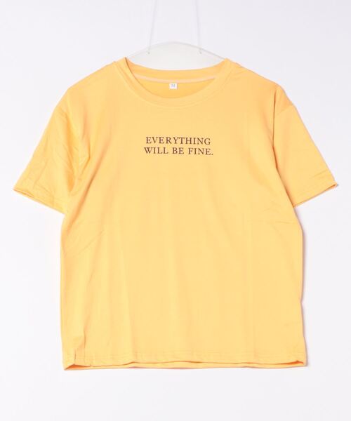 MAISON DE THERESE（メゾン ド テレーズ）の「ビッグサイズクルーネックTシャツ（Tシャツ/カットソー・レディース・ホワイト/ピンク/イエロー・L/M）」の14枚目の写真
