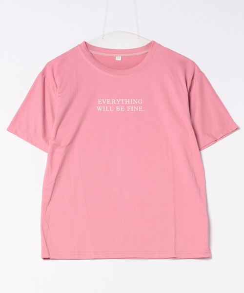 MAISON DE THERESE（メゾン ド テレーズ）の「ビッグサイズクルーネックTシャツ（Tシャツ/カットソー・レディース・ホワイト/ピンク/イエロー・L/M）」の16枚目の写真