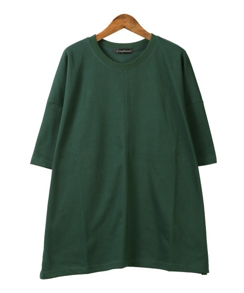 LUXSTYLE(ラグスタイル)の「無地半袖Tシャツ(Tシャツ/カットソー・メンズ・グリーン/ホワイト/スミクロ/オレンジ/ネイビー・FREE)」の13枚目の写真
