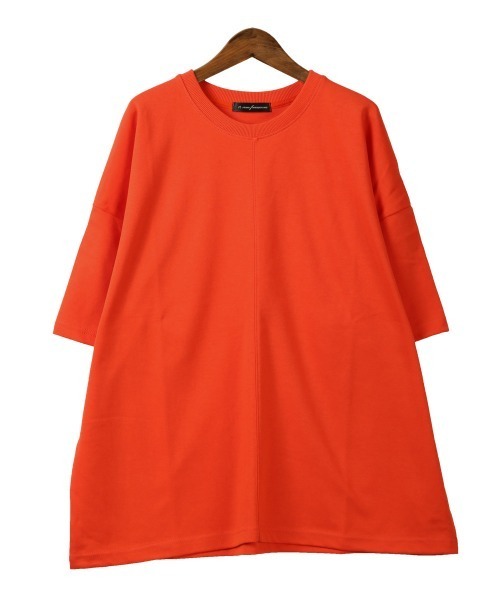 LUXSTYLE(ラグスタイル)の「無地半袖Tシャツ(Tシャツ/カットソー・メンズ・グリーン/ホワイト/スミクロ/オレンジ/ネイビー・FREE)」の15枚目の写真