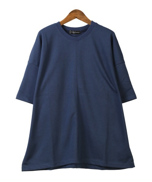 LUXSTYLE(ラグスタイル)の「無地半袖Tシャツ(Tシャツ/カットソー・メンズ・グリーン/ホワイト/スミクロ/オレンジ/ネイビー・FREE)」の16枚目の写真