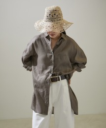 SALON adam et rope' | [24SS]ノルマンディリネンルーズシャツ2【洗える】(シャツ/ブラウス)