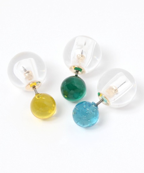 niko and...（ニコアンド）の「クリアボールピアス（ピアス（両耳用）・レディース・ブルー/グリーン/イエロー・0）」の4枚目の写真