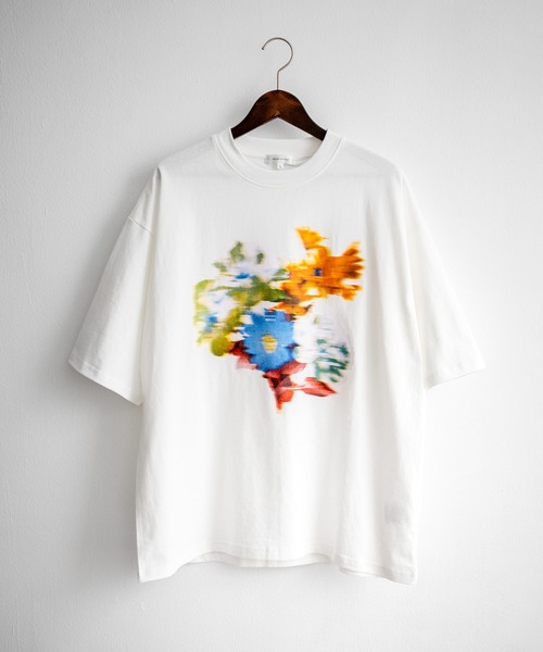 LIBERTYプリント半袖カットソー(GLORIA FLOWER)(カットソー・T