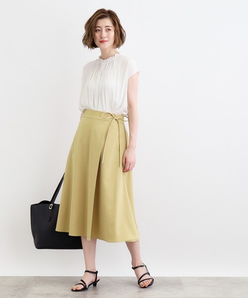 grove（グローブ）の「◆＜ご自宅で洗える＞ヴィンテージサテンフレンチブラウス（シャツ/ブラウス・レディース・ホワイト系7/ホワイト系3/チャコール/ブルーグリーン/オフホワイト・02/03/04/01/05）」の7枚目の写真