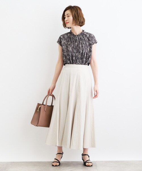 grove（グローブ）の「◆＜ご自宅で洗える＞ヴィンテージサテンフレンチブラウス（シャツ/ブラウス・レディース・ホワイト系7/ホワイト系3/チャコール/ブルーグリーン/オフホワイト・02/03/04/01/05）」の19枚目の写真