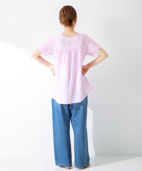 URBAN RESEARCH Sonny Label(アーバンリサーチサニーレーベル)の「ドビーストライプコットンブラウス(シャツ/ブラウス・レディース・ブルー/ミント/レッド系その他・FREE)」の18枚目の写真